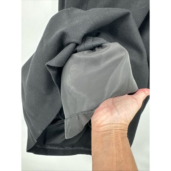 Unbranded Vintage Wool Ruffled Maxi Skirt Union Made Lined Bow Side Zip - Picture 4 of 11